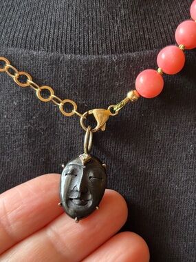 Maura Green - Third Eye Goddess Face - Gorgeous Pendant - OOAK